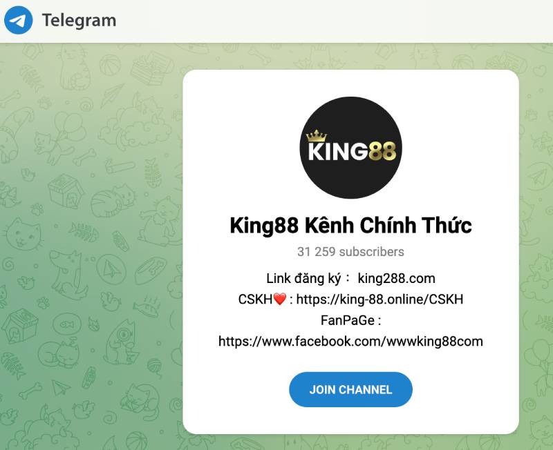 Hỗ trợ qua Telegram – Cộng đồng người chơi đông đảo